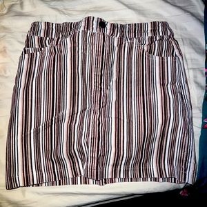 Corduroyed multicolor miniskirt